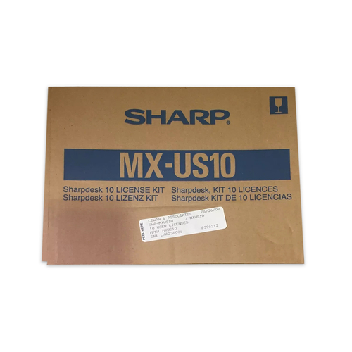 Sharp MX-US10 Sharpdesk 10 License Kit - MX-5001N / MX-4101N - 1