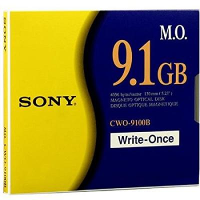 Sony CWO-9100B 4096 B/S Worm Magnetic Optic Disk 9.1 GB 