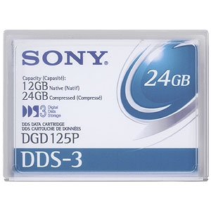 Sony DGD125P DDS3 Data Cartridge 12 GB / 24 GB , 125m, 4 mm - 1