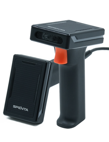 Spenta ST-3810 + USB-HID + USB-COM + RS232 + 1D/2D Handheld Wired Barcode Scanner