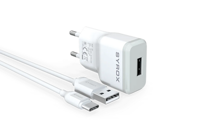 Syrox J28 2.0 Ampere Fast Charger with Type-C Input - Thumbnail