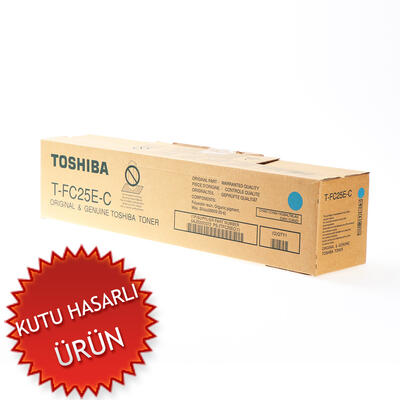 Toshiba T-FC25E-C Cyan Original Toner - E-Studio 2040c / 2540c (Damaged Box) 