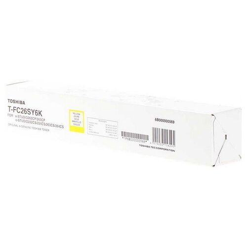 Toshiba T-FC26SY6K Sarı Orjinal Toner - E-Studio 262CP / 222CS / 263CS (T16607) - 1