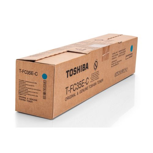 Toshiba T-FC35E-C Cyan Original Toner - E-Studio 2500c / 3500c / 3510c - 1