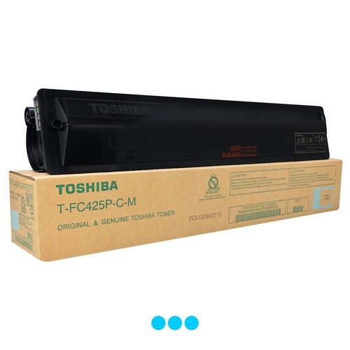 Toshiba T-FC425P-C-M Cyan Original Toner - E-Studio 2020 AC - 1