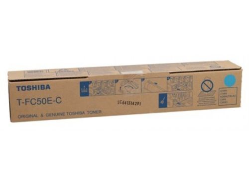 Toshiba T-FC50E-C Cyan Original Photocopy Toner - E-Studio 2555c / 3055c - 1