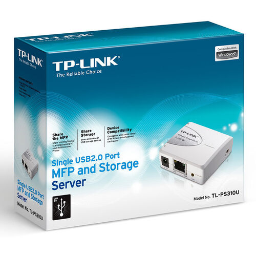 TP-Link TL-PS310U Single USB2.0 Port MFP and Storage Server - 1