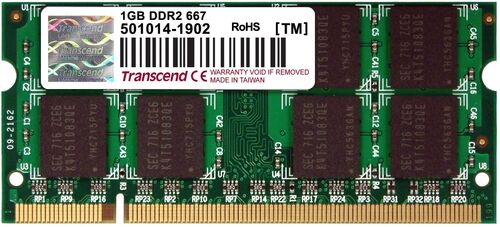 Transcend 1GB DDR2 Ram 667Mhz 200PIN SO-DIMM (T13570) - 1