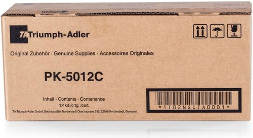 Triumph Adler PK-5012C Cyan Original Toner P-C3560MFP, P-C3565MFP (1T02NSCTA0) - 1