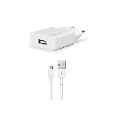 ttec SmartCharger 2.1A Travel Charger + Type-C Cable (2SCS20CB) 