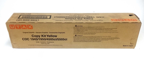 Utax 654510016 Yellow Orginal Toner - CDC 1945, CDC 1950, DCC 2945, 2950, DCC 4505ci, 5505ci