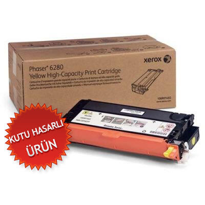 Xerox 106R01402 Yellow Original Toner High Capacity - Phaser 6280 (Damaged Box) 