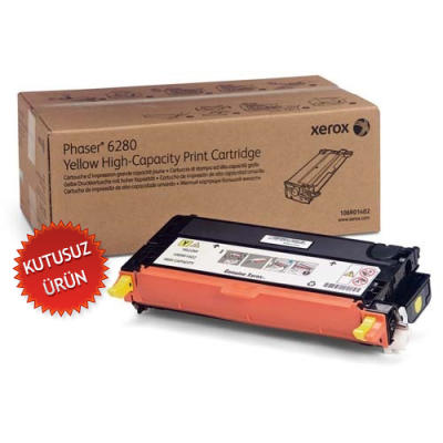 Xerox 106R01402 Yellow Original Toner High Capacity - Phaser 6280 (Without Box) 