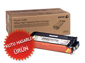 Xerox 106R01406 Yellow Original Toner High Capacity - Phaser 6280 (Damaged Box) 