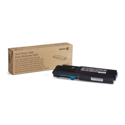 XEROX - Xerox 106R02225 Cyan Original Toner High Capacity - Phaser 6600 / WorkCentre 6605