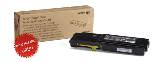 Xerox 106R02235 Yellow Original Toner High Capacity - Phaser 6600 (Damaged Box)