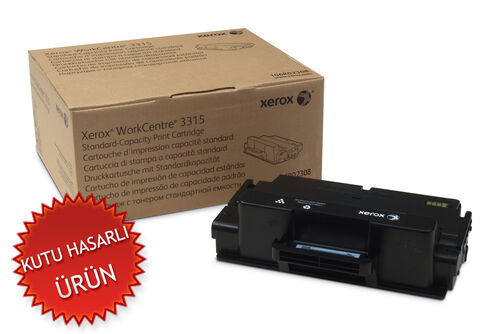 Xerox 106R02308 Black Original Toner Standar Capacity - Phaser 3315 (Damaged Box) - 1