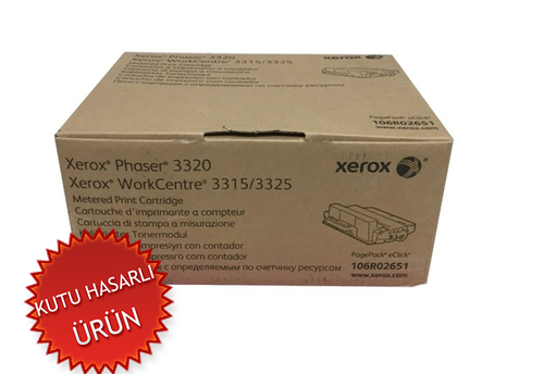 Xerox 106R02651 Black Original Toner (Metered) - Phaser 3320 (Damaged Box)