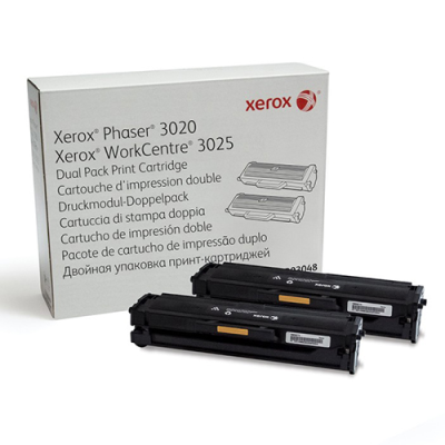 Xerox 106R03048 Original Toner Dual Pack - Phaser 3020 / WC3025 