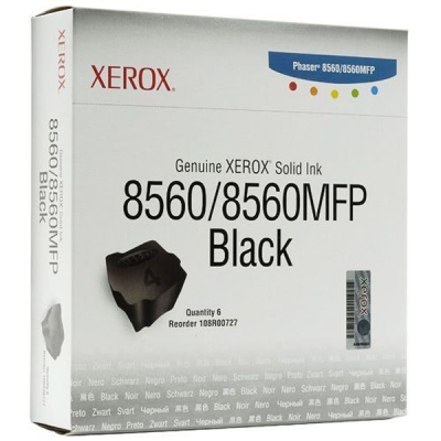 Xerox 108R00727 Black Solid Ink Toner 6Pk - Phaser 8560 