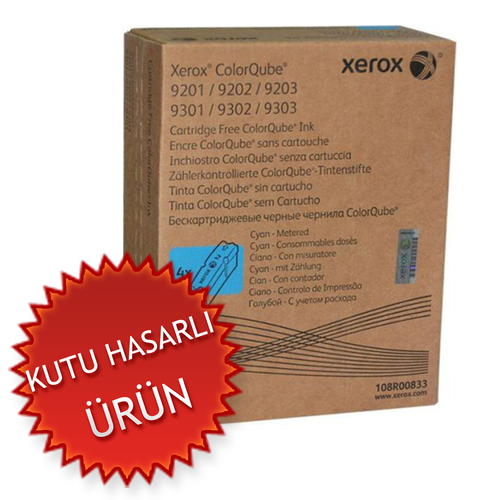 Xerox 108R00833 Mavi Orjinal Toner Metered 4lü Paket - ColorQube 9201 (C) (T17511) - 1