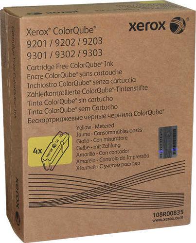 Xerox 108R00835 Sarı Orjinal Toner Metered 4lü Paket - ColorQube 9201 (T11583) - 1