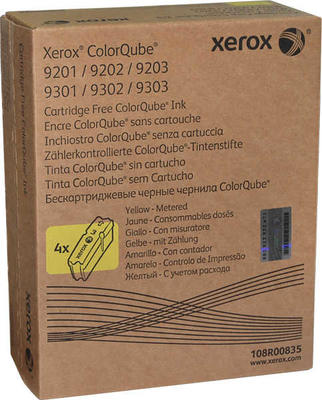 Xerox 108R00835 Yellow Original Toner Metered 4Pk - ColorQube 9201 